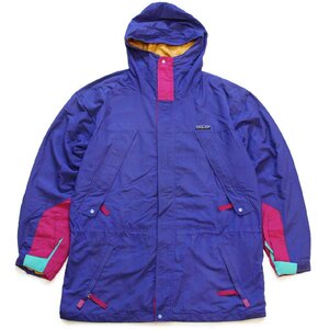 ★90s patagoniaパタゴニア Storm Jacket ストームジャケット マルチカラー ナイロンパーカー★オールド ビンテージ マウンテン アウトドア