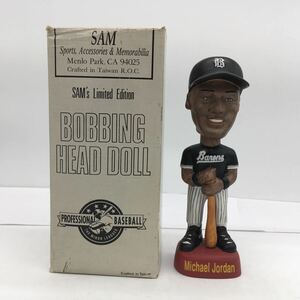 マイケル・ジョーダン MICHAEL JORDAN BARONS SAM ink ボビング ヘッド ドール 箱入り SAM`s Limited Edition BOBBING HEAD DOLL MLB 1994