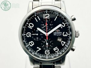 AK0605990　▽ ORIENT オリエント TD0D-C5 クォーツ QZ クロノグラフ 50M デイト ブラック文字盤 アナログ メンズ 腕時計 中古