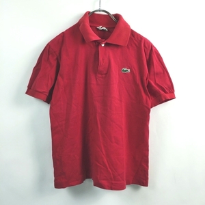 ◆お洒落な逸品◆LACOSTE/ラコステ 半袖 ポロシャツ レッド 赤 サイズ不明 レディース K55 ｃ4339
