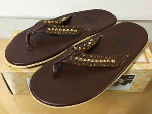 未使用品 SOPHNET. SOPH-130178 ISLAND Slipper STUDS ソフネット アイランドスリッパ スタッズ サンダル 茶 サイズ10 定価24150