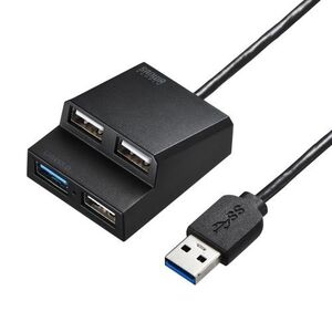 USB3.2Gen1+USB2.0コンボハブ USB3.2 Gen1 USB3.1/USB3.0 ×1、USB2.0×3 ブラック USB-3H413BKN サンワサプライ 送料無料 新品