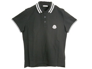 サイズL■新品 本物保証■モンクレール/SS POLO/半袖/ポロシャツ/POLO SHIRT/レディース/MONCLER/999/ブラック/黒