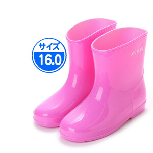 【新品 未使用】子供用 長靴 ピンク 16.0cm 17003