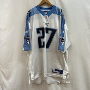 リーボック NFL ゲームシャツ ユニフォーム メッシュ 2XL カットソー カットソー XXL 白 / ホワイト