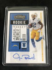 RC auto nfl contenders joe reed chargers 直筆サインカード Panini