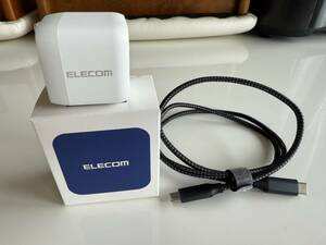 ★エレコム★ ELECOM 充電器 Type-C 2ポート 35W USB PD PPS Magsafe3対応 折りたたみ式 ホワイト EC-AC4135WH USED 1度だけ使用の超美品