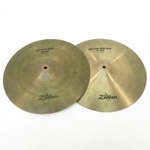 095 Zildjian ジルジャン NEW BEAT HI-HAT ハイハット シンバル トップ＆ボトム セット 14" 本体のみ ※現状品