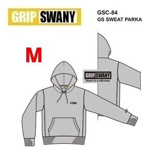 GRIP SWANY グリップスワニー GSスウェットパーカー ヘザーグレー M　GSC-84　メンズ　パーカー　バックプリント　アウトドア