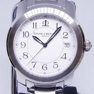 美品 Baume&Mercier ボーム&メルシェ MOA08642 ケープランド クオーツ メンズ 腕時計 【330898】