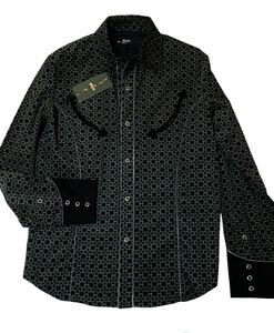 SALE!!未使用タグ付き【gramb / グラム Common western SH】Sサイズ コモンウエスタンシャツ 小紋柄 コーデュロイシャツ クラシックシャツ