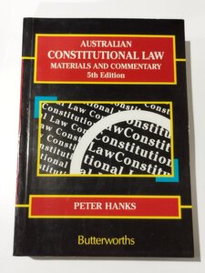 Australian Constitutional Law　Materials and Commentary　オーストラリア憲法 資料と解説　洋書/英語/法律【ac05c】