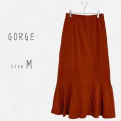 GORGE ゴージ ロングスカートフレアスカート オレンジ Mサイズ