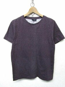 V1597：A.P.C. アーペーセー 半袖Tシャツ/紫系/XS 半袖カットソー プリントTシャツ:35