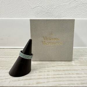 Vivienne Westwood ヴィヴィアンウエストウッド LOGO RING ロゴ リング SILVER シルバー 925 指輪 サイズ XS ( 10 号位 )