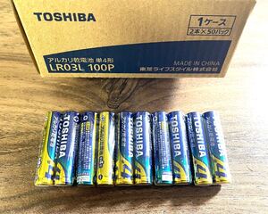 東芝 アルカリ単4形電池 10本セット