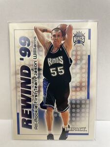 NBAカード　ジェイソン・ウィリアムス　JASON WILLIAMS REWIND’99 ALL-ROOKIE FIRST TEAM FLEER SKYBOX IMPACT’99-‘00【 32 of 40 RN 】