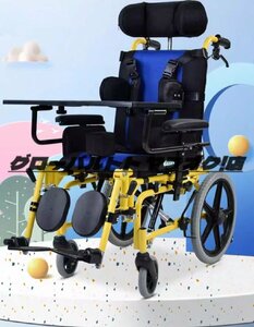 実用★ 脳性麻痺の子供車椅子 軽量折りたたみ式アルミニウム製子供用車椅子、7～14歳に適したダイS1259