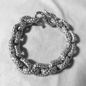 Vintage Silver Heavy Link Chain Bracelet 925 sterling 極太 チェーンブレスレット シルバー ヘビーゲージ