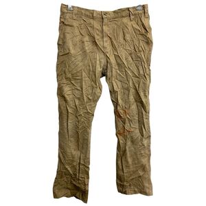 Carhartt ワークパンツ W34 カーハート ベージュ コットン メキシコ製 古着卸 アメリカ仕入 2501-136