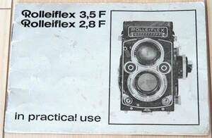ローライフレックス(Rolleiflex 3.5F/2.8F)取扱説明書
