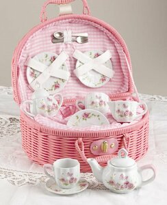 【中古】[デルトン]Delton Products Rose Tea Set for 2, Pink 8090-6 [並行輸入品]