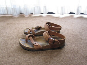 ビルケンシュトック BIRKENSTOCK ドイツ製 レザーサンダル 35/L4/22.5cm USED