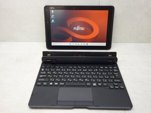 ☆1円☆富士通 ARROWS Tab Q509/VE☆Celeron N4000 1.10GHz/4GB/SSD128GB/高解像度1920×1080/タッチパネル/無線/カメラ/Office/Win11☆