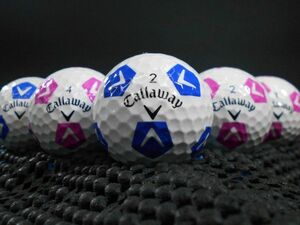 [E3M-09A] Callaway CHROME SOFT Truvis 2018年モデル カラー混合 25球 シェブ キャロウェイ クロムソフト ロストボール