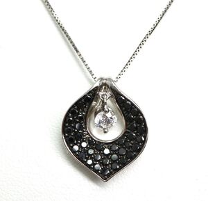 【売り切り】1円〜!!《K18 天然ダイヤモンドネックレス》J◎ 約5.6g 約45.0cm diamond necklace ジュエリー 18金 750 EF4/EG0 E222