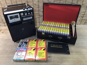 ★日立★8トラック カセットテープ プレーヤー★TRQ-8K★カラオケ大全集★未開封品含む カセット付★日本 演歌 歌★オーディオ機器 現状品