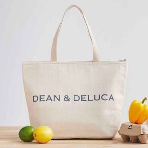 GLOW2024年8月号付録★DEAN&DELUCA 保冷機能付きコットン素材のロゴトート！