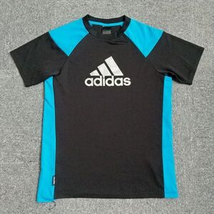 ◆ アディダス climacool 半袖シャツ ADIDAS ◆ 黒青