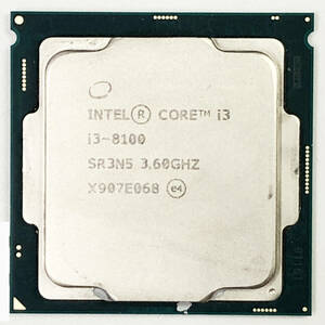 773★ 送料無料 ★ Intel CPU / Core i3-8100 / 3.60GHz / LGA1151 ★ 動作確認済 ★