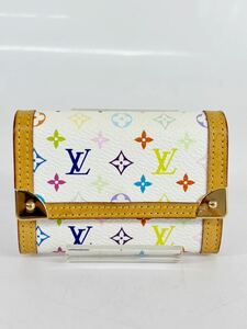 LOUIS VUITTON ルイ　ヴィトン モノグラムマルチカラー ポルトモネ プラ コインケース 小銭入れ コインパース ブロン 白 ホワイト M92657