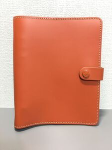 Filofax ファイロファックス レザー システム手帳 オレンジ 6穴