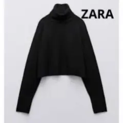 ZARA ザラ タートルネックニット ブラック