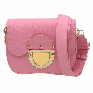 ★E2661 美品 フルラ ドゥカレ ミニ クロスボディ ショルダーバッグ 267720 ピンク×ゴールド金具 FURLA レディース★