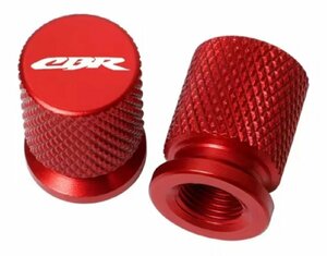 S-43 CBR 赤 CBR1000RR CBR600R CBR400R CBR250RR CBR400F エアーバルブキャップ パーツ カスタム部品