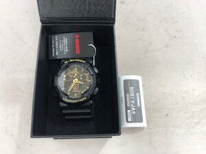 【CASIO G-SHOCK】カシオジーショック　GA-100CF-1A9JF　腕時計　カーキ系×ブラック　カモ柄　SY02-G2W