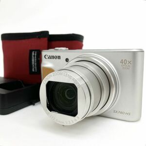 動作品 Canon Power shot SX740 HS キャノン パワーショット コンパクト デジタルカメラ バッテリー 充電器付 デジカメ alp岩0510