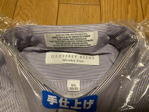 GEOFFERY BEENE ジェフリービーン メンズシャツ L 長袖 レギュラー ワイシャツ ビジネス