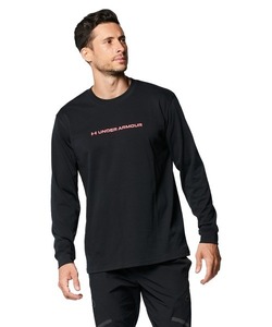 「UNDER ARMOUR」 長袖Tシャツ M ブラック メンズ