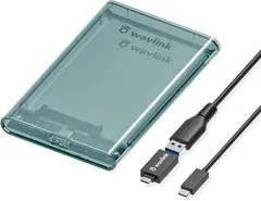 WAVLINK USB 3.2 Gen 2 10Gbps 2.5"HDDケース SSDケース 2.5インチHDDエンクロージャ SATA3.0から SATA 10Gbps ケース 最大4TB I/II/III対応 UASPツールフリー wi