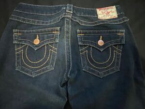 TRUE RELIGION トゥルー レリジョン デカステッチ デニムパンツ 28 USA製 国内正規 米国製