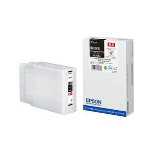 【新品】（まとめ）〔純正品〕 EPSON IB02KB インクカートリッジ ブラック〔×3セット〕