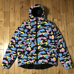 ★XL★ マルチカモ ダウンジャケット a bathing ape BAPE cotton candy camo new multi camo down jacket エイプ ベイプ 迷彩 NIGO sa35