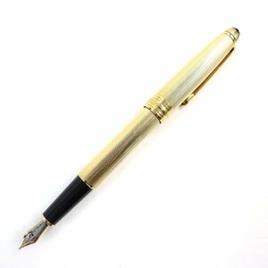 美品△MONTBLANC モンブラン マイスターシュテュック ソリテール バーレイ90S ペン先18K Fニブ 万年筆 ゴールド ドイツ製 メンズ