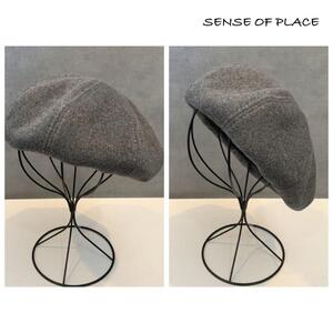 SENSE OF PLACE 秋冬ベレー帽 グレー アーバンリサーチ