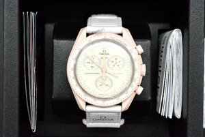 1T59★OMEGA X SWATCH★SPEED MASTER MOONSWATCH★MISSION TO VENUS★BIOCERAMIC　QZ★展示未使用品★＜ニューポーン＞